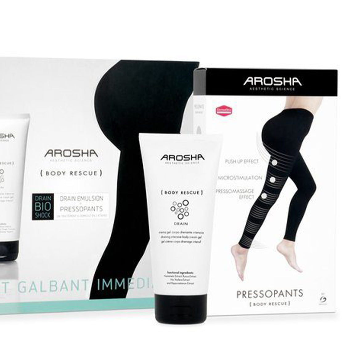 Arosha Drain 200ml & Pressopants Set Grösse S